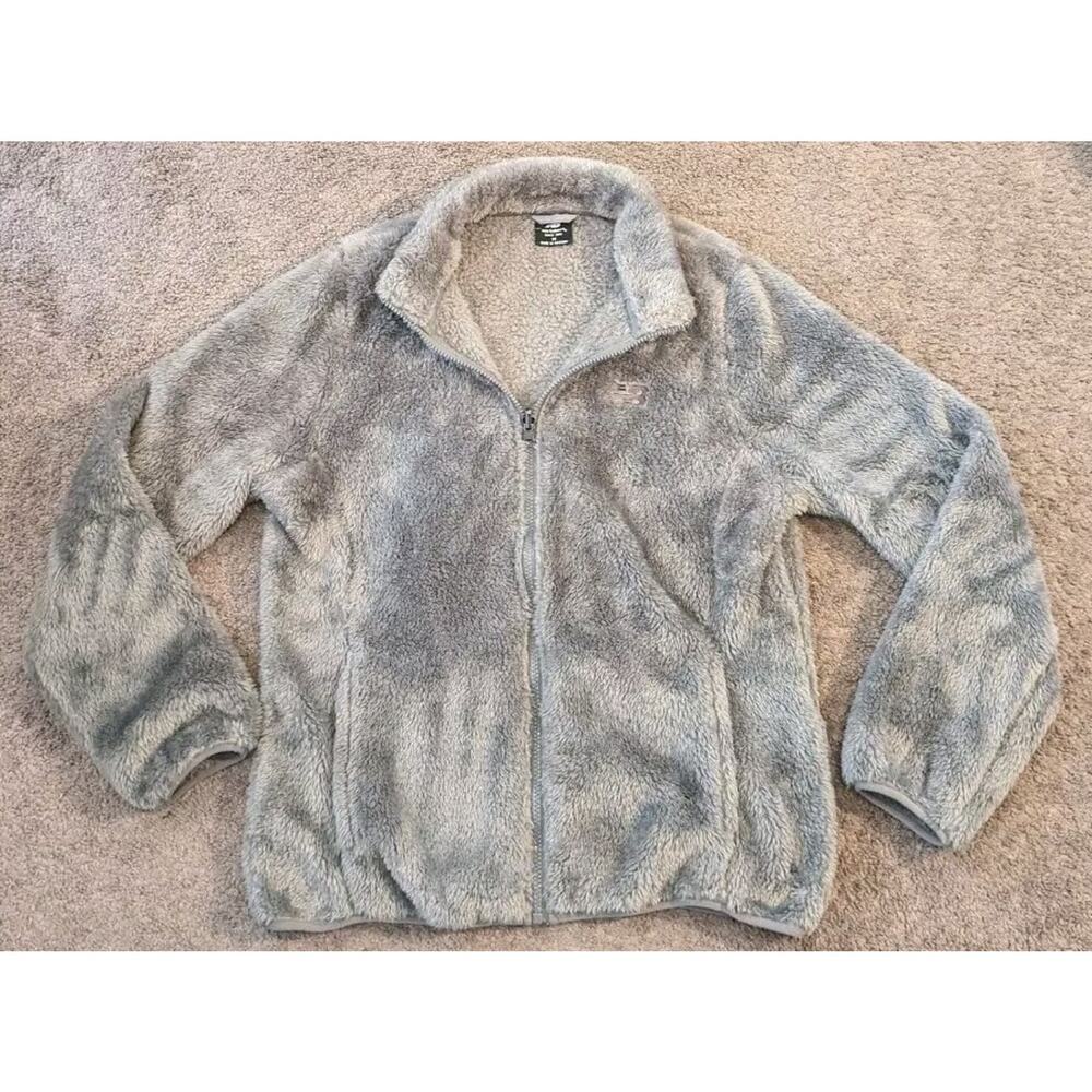 New w/o Tags! Women's New Balance Sherpa Gray Full Zip Fleece Jacket Medium